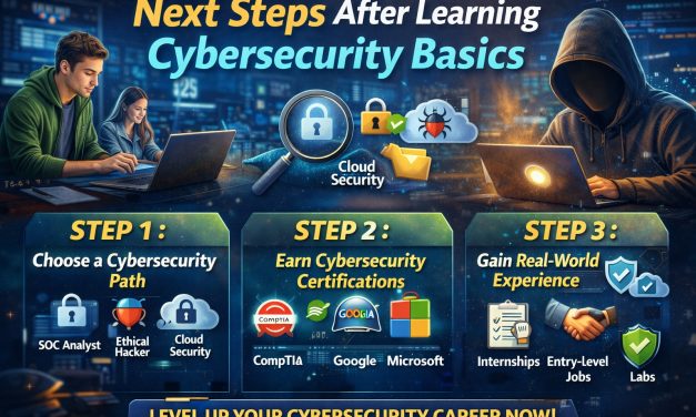 Cybersecurity Career Guide – Next Steps After Basics (Advanced Beginner to Job-Ready)